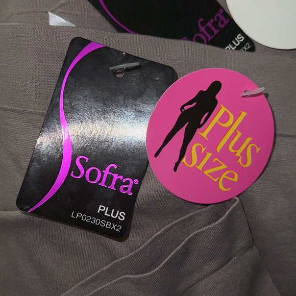 Pack of 6 Sofra Plus Size Seamless Boyshorts (LP0230SBX3) One Size - Picture 3 of 3